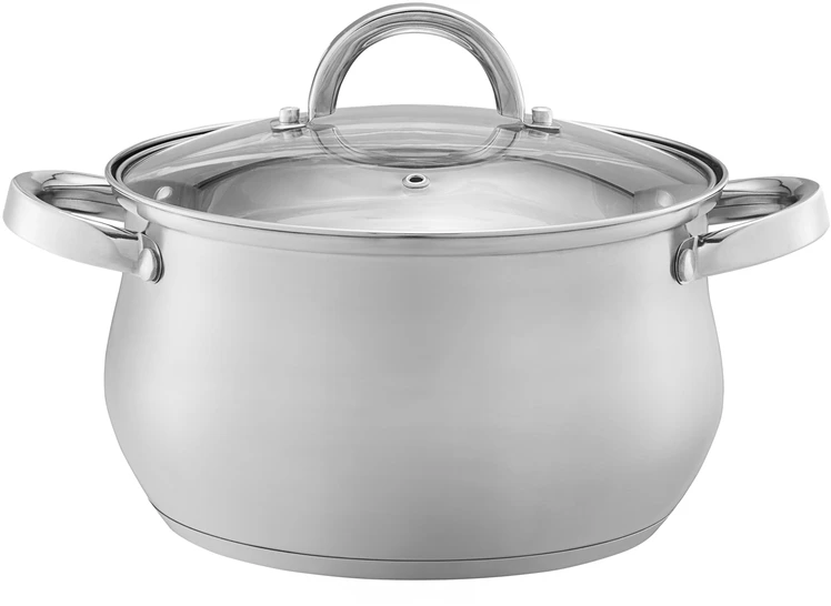 Puodas su stikliniu dangteliu Domingo 20 cm 4 l DOMOTTI