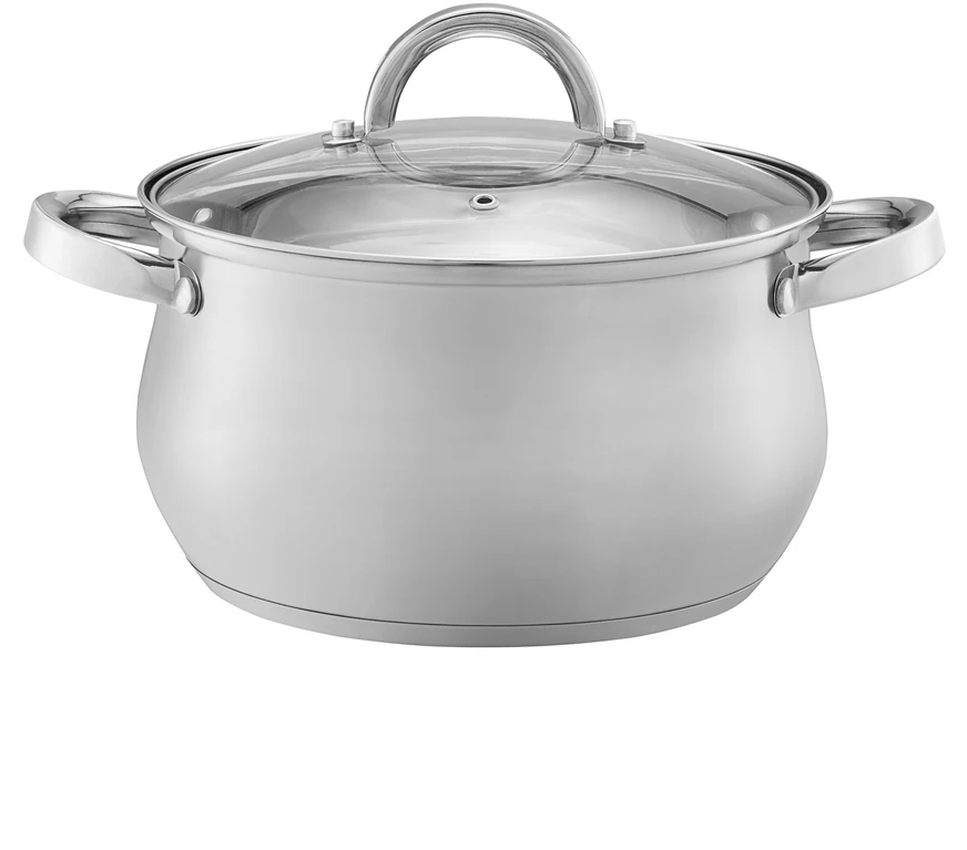 Puodas su stikliniu dangteliu Domingo 22 cm 5,3 l DOMOTTI