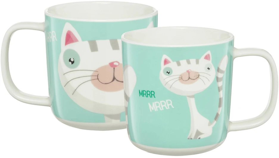 Puodelis 370 ml Pets cat balta AMBITION