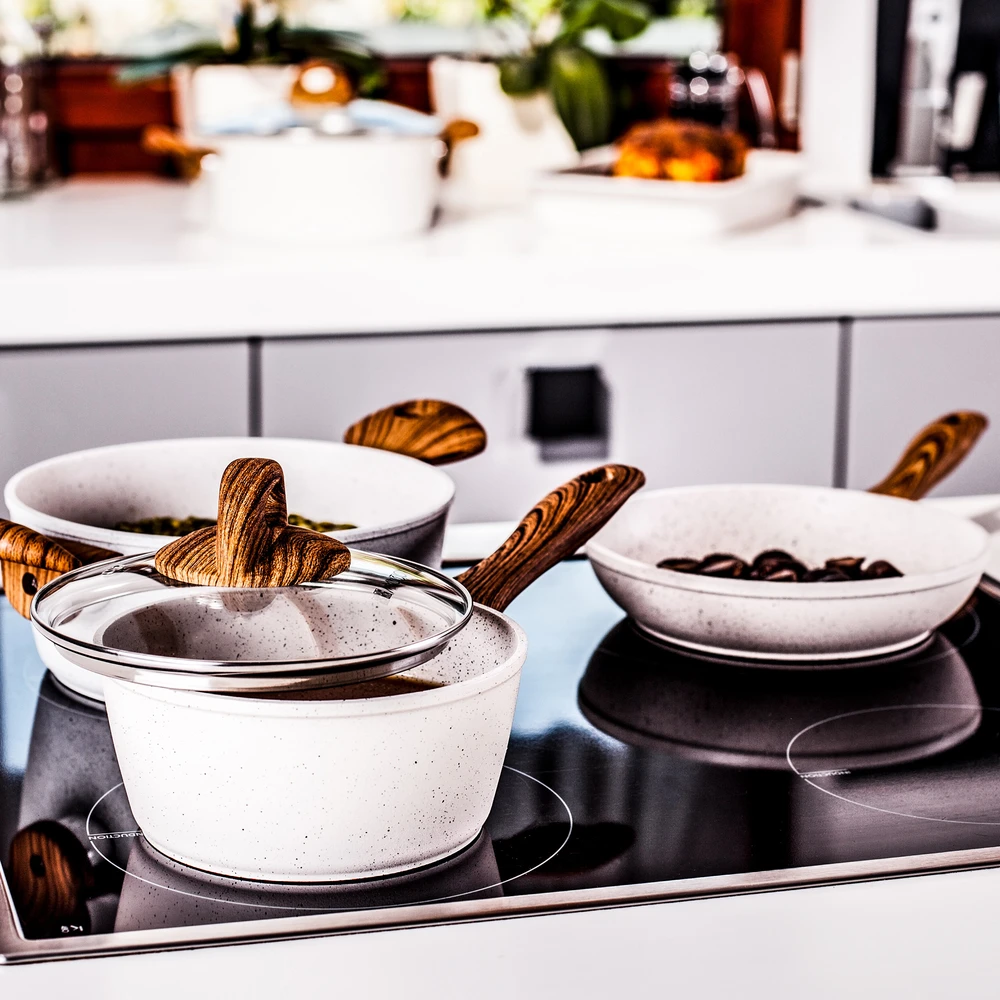 Puodų ir keptuvių rinkinys su Pfluon Cookmark™ Nature danga, 11 vnt., AMBITION