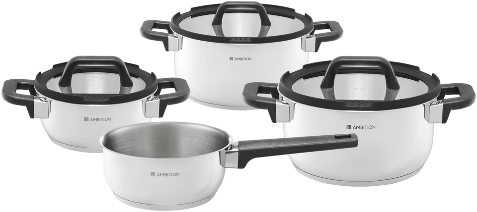 Lamart AMBITION 7 dalių Espero Stainless Steel Rinkinys Puodų