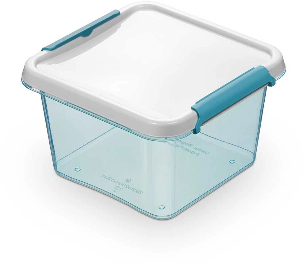 Orplast „Arcticline“ 3 kvadratinių maisto indelių rinkinys, 0,85 l, 15 x 15 x 6,5 cm