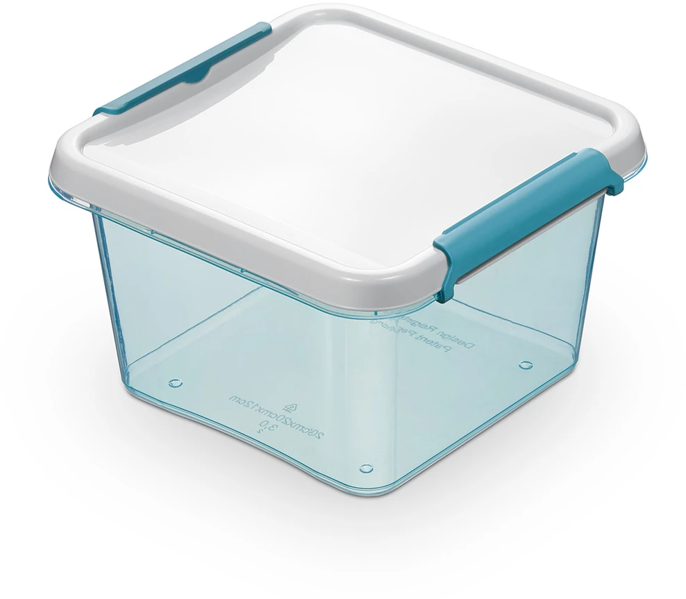 Orplast „Arcticline“ 3 kvadratinių maisto indelių rinkinys, 1,15 l, 15 x 15 x 8,5 cm