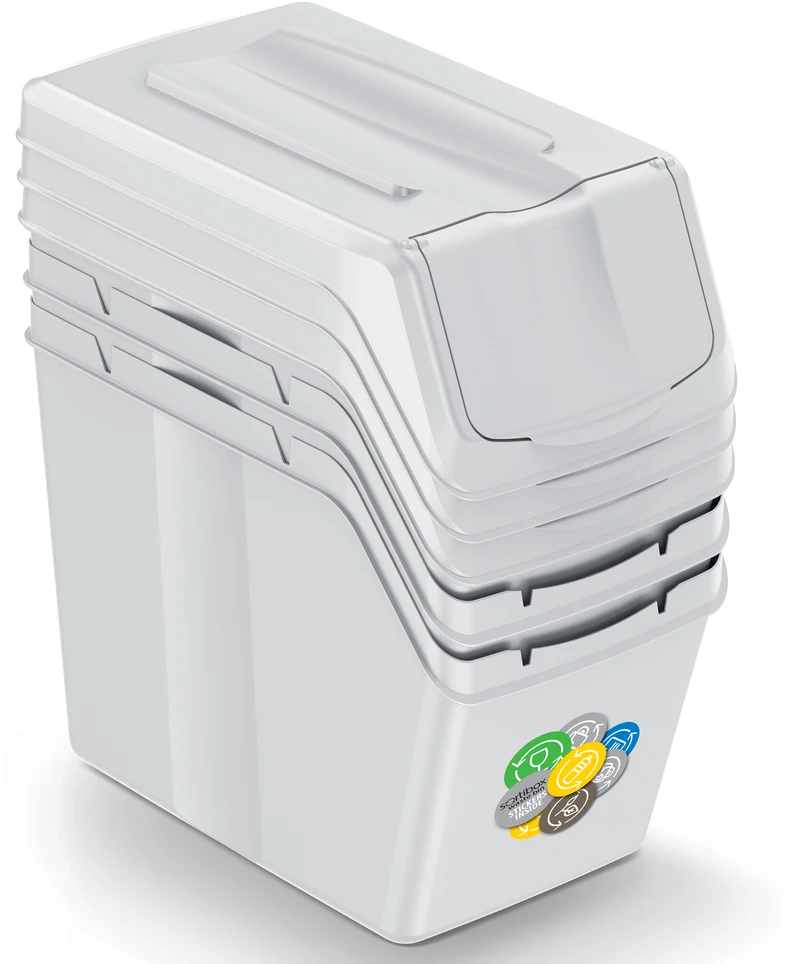 Prosperplast 20 l šiukšliadėžės rinkinys, 3 vnt.