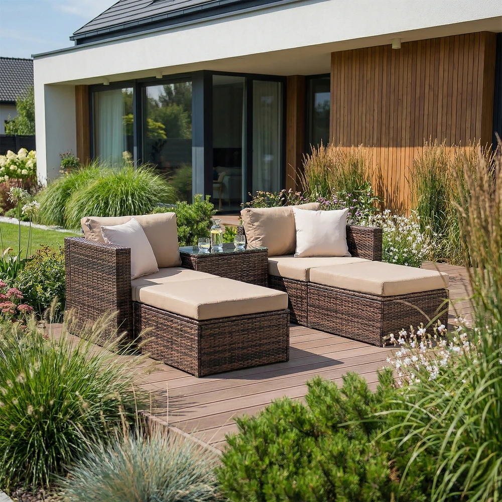 Modulinių lauko baldų komplektas PATIO Gaia Venge