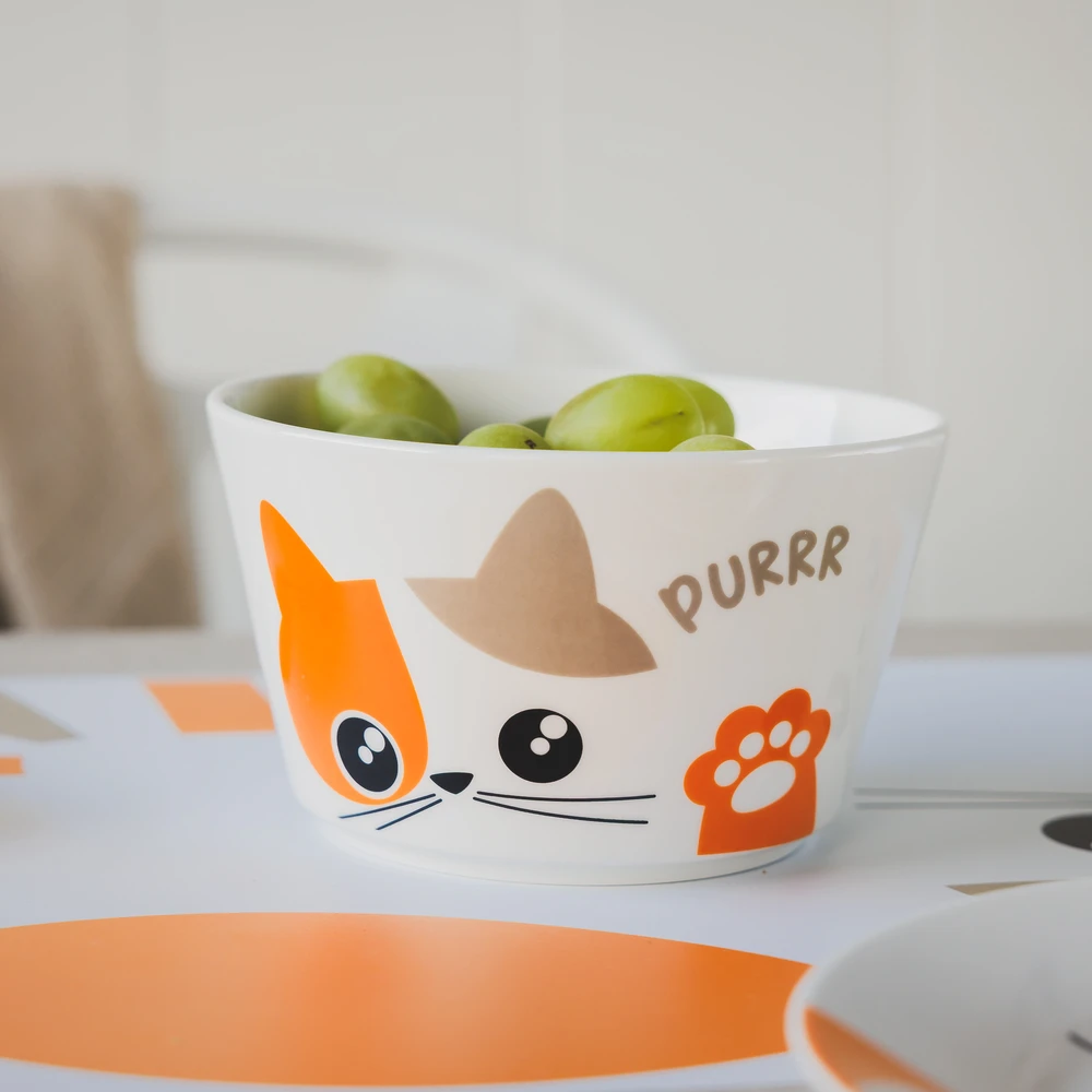 Salaterka Kitty 14 cm oranžinė AMBITION