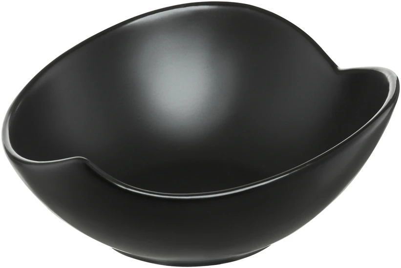 Salotų dubuo Salsa Leaf 15 cm juodas AMBITION