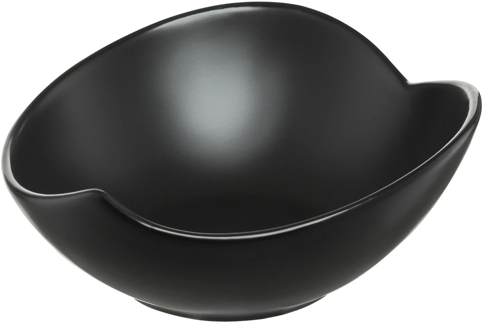 Salotų dubuo Salsa Leaf 21,5 cm juodas AMBITION