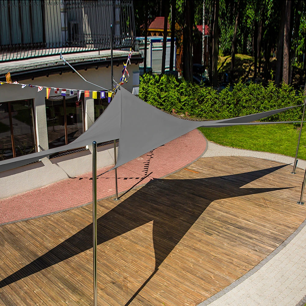Saulės burė 3,6 x 3,6 x 3,6 m antracito PATIO