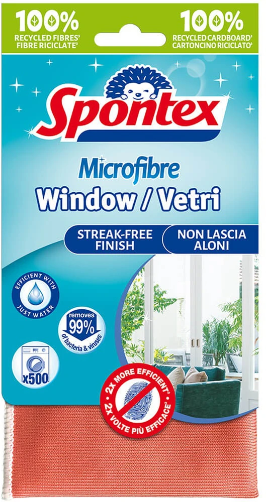 Mikropluošto šluostė langams valyti Spontex Mikropluoštas