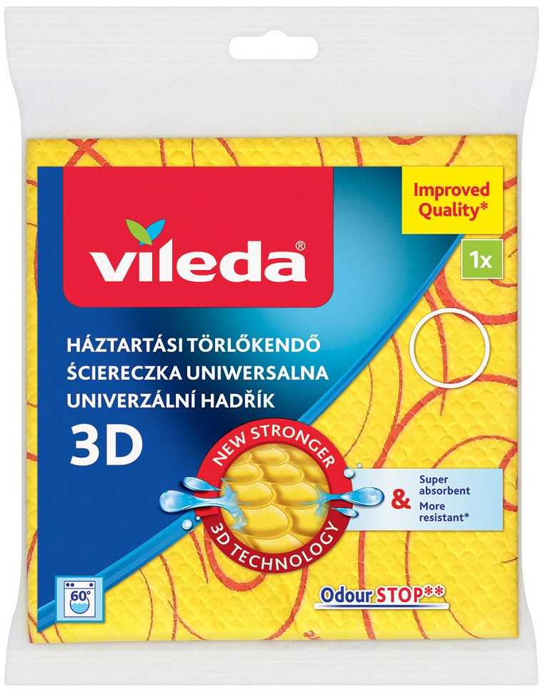 Universali šluostė Vileda 3D, 3vnt