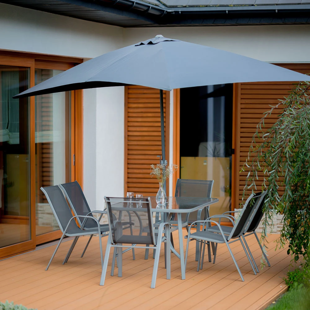 Lauko baldų komplektas PATIO Evora, pilkas