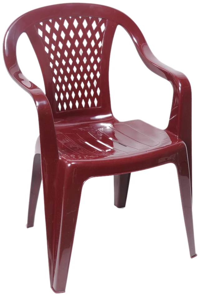 Ołer Kėdė plastikinė bordo spalvos 54x56x80 cm Diamond 86215