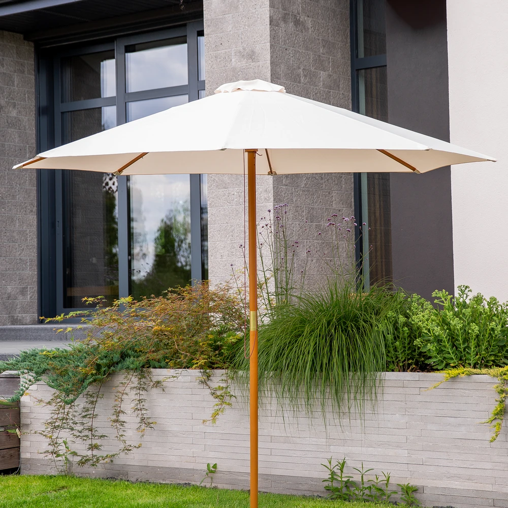 Sodo skėtis 3 m Poly ecru PATIO