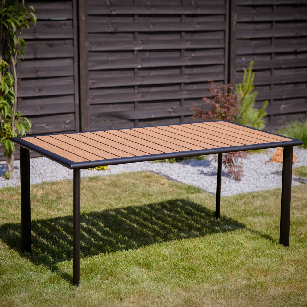 Sodo stalas 160 x 90 Saulės rudas PATIO