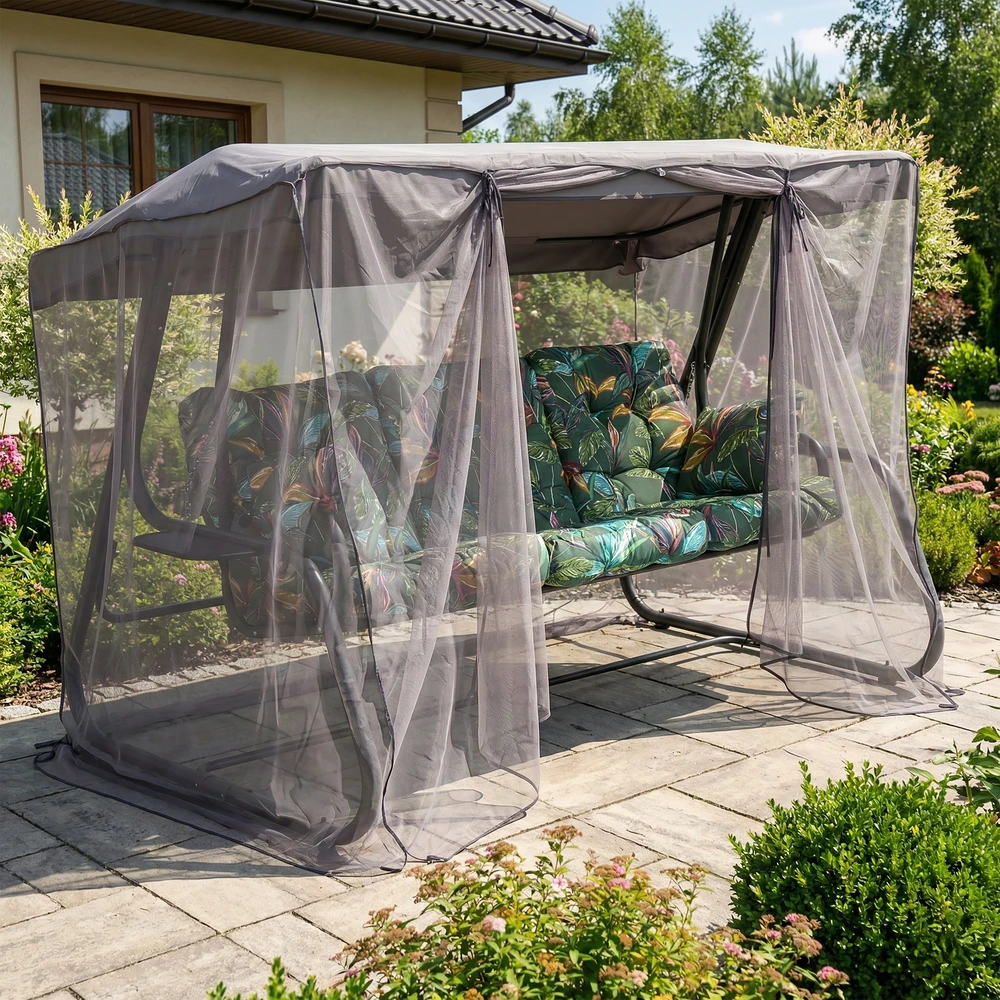 Sodo sūpynės su stogeliu „Celebes Plus Black Edition G058-02PB PATIO“