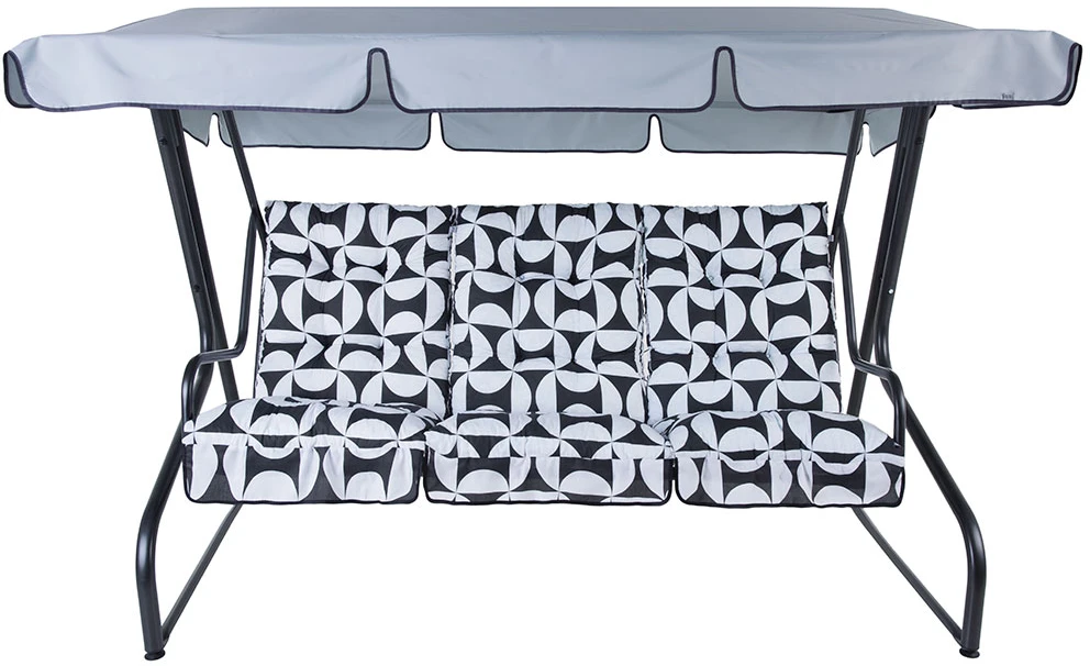 Sodo sūpynių stogelis 220 x 128 cm Monte Carlo pilka D031-26CW PATIO