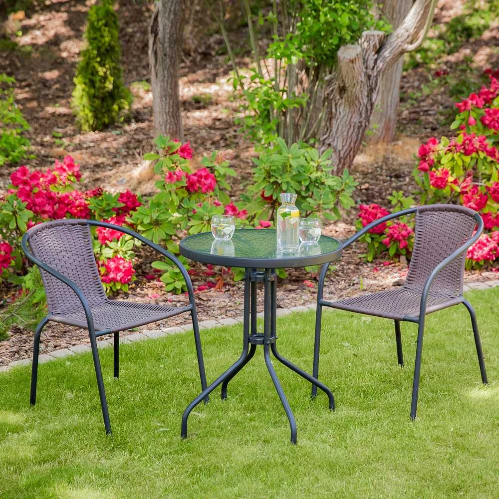 Patio Stiklinis sodo staliukas „Bistro“, 60 cm aprašymas - Prekės nuotrauka
