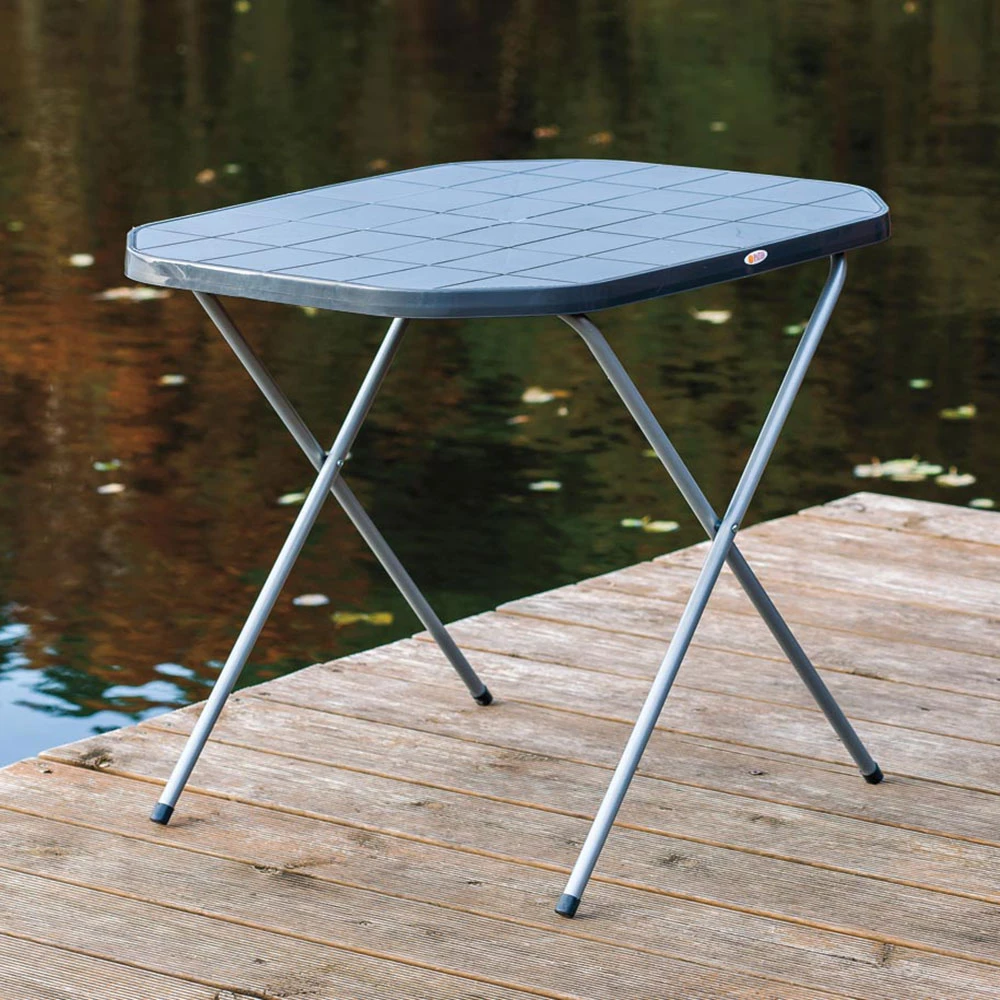 Staliukas turistinis 70 x 53 cm antracito / pilka PATIO