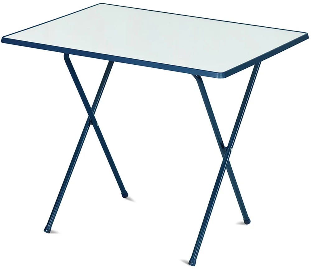 Staliukas turistinis Sevelit 60 x 80 cm balta / mėlyna PATIO