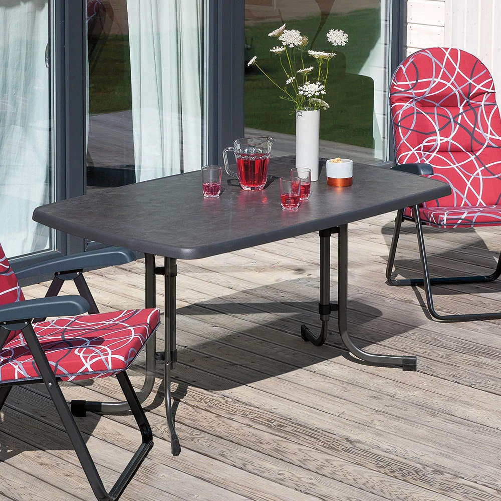 Stół sodo Dine &amp; Relax 150 x 90 cm pizarra / antracito PATIO