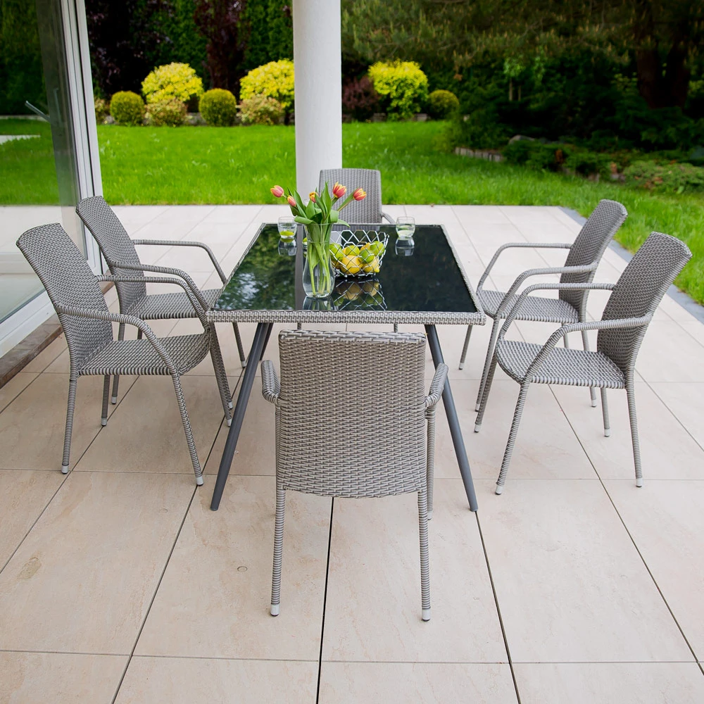 Sodo stalas Lupus 150 x 90 x 73 cm kamuoliukas PATIO