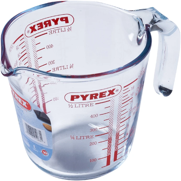 Stiklinis ąsotis su matavimo puodeliu 0,5 l PYREX
