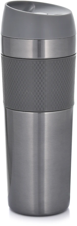 Terminis puodelis metalinis 450 ml pilkas AMBITION