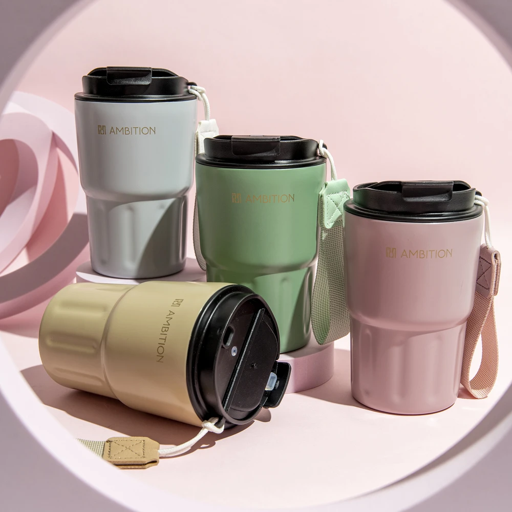 Termo puodelis Fern 350 ml rožinė AMBITION