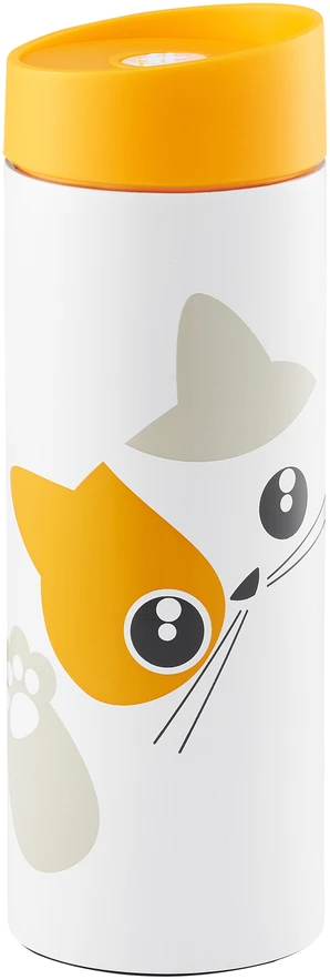 Termo puodelis Kitty 350 ml oranžinė AMBITION