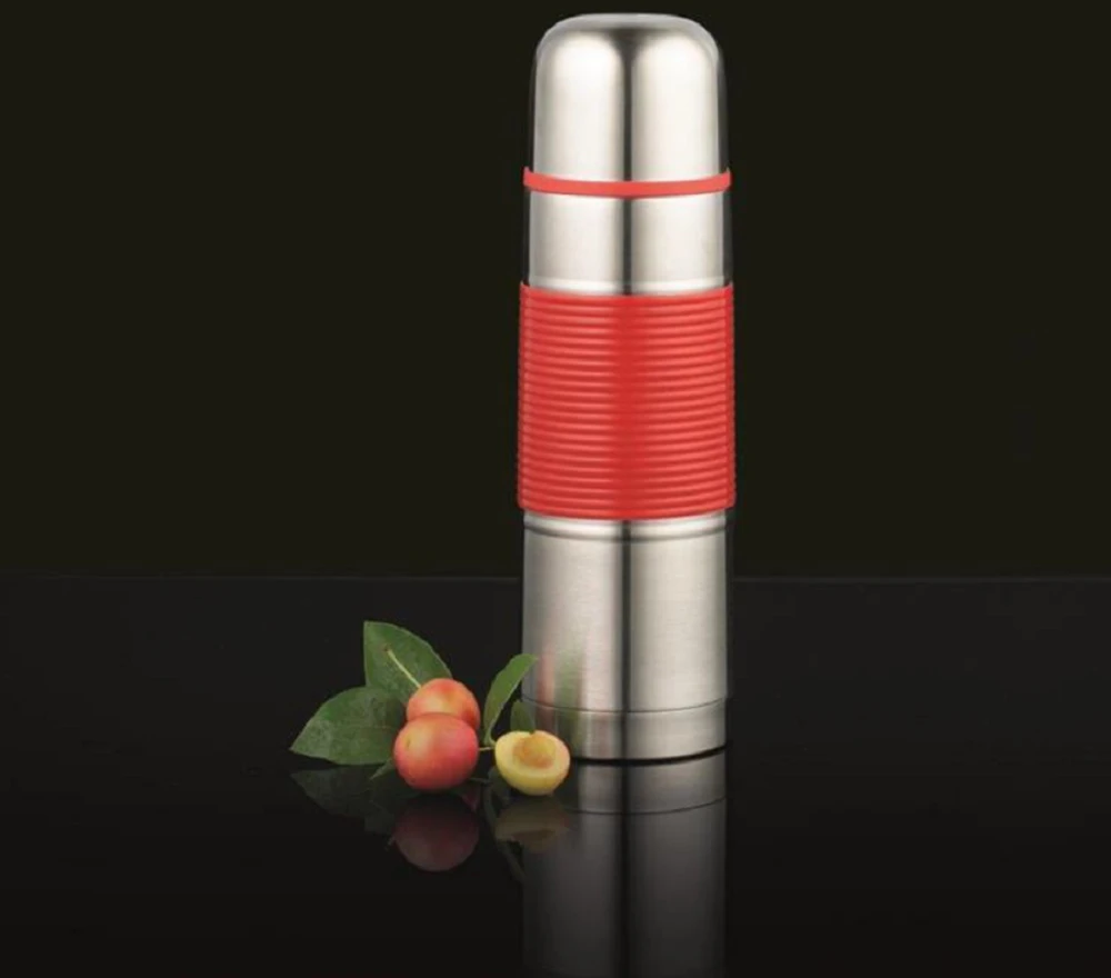 Termos Gummy 350 ml raudona AMBITION