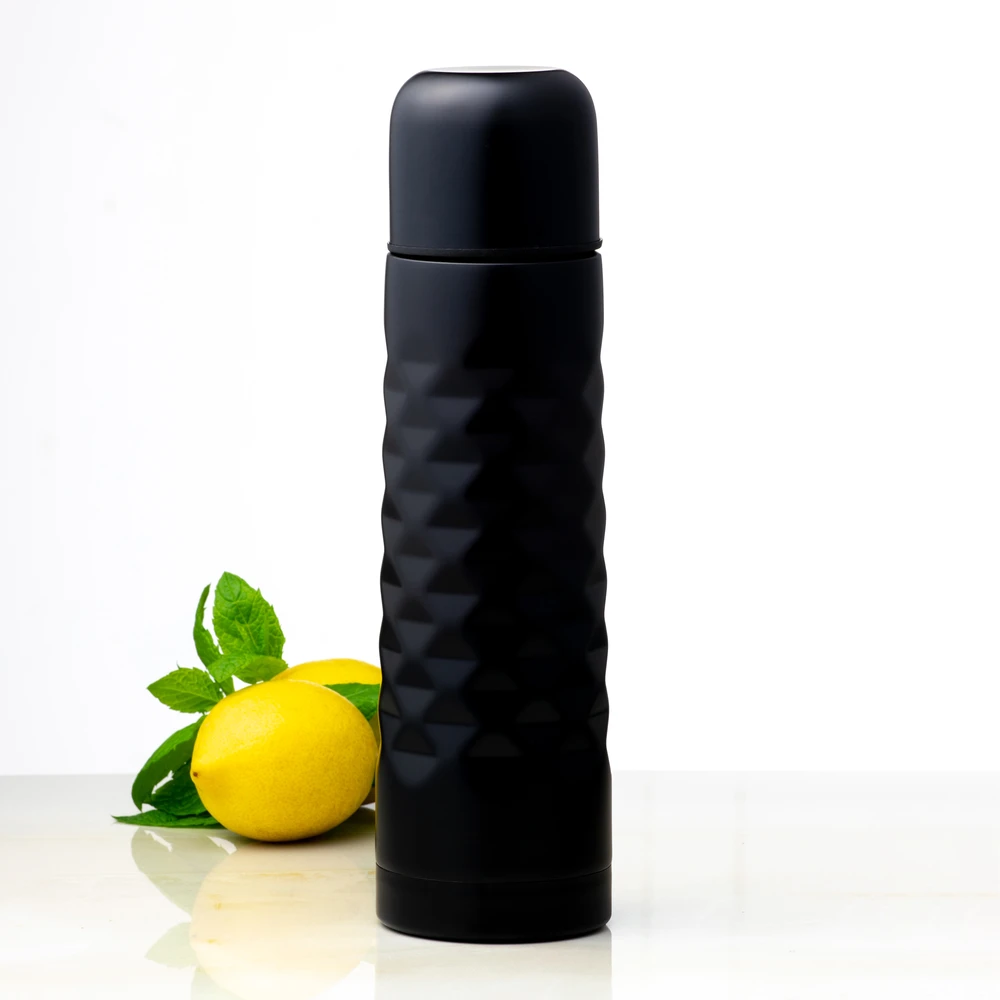 Termosas kavai ir arbatai Tesoro 600 ml juodas AMBITION