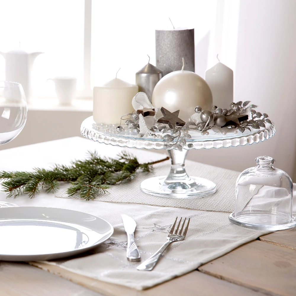 Banquet Stiklinė tortinė ant kojelių 32,2cm