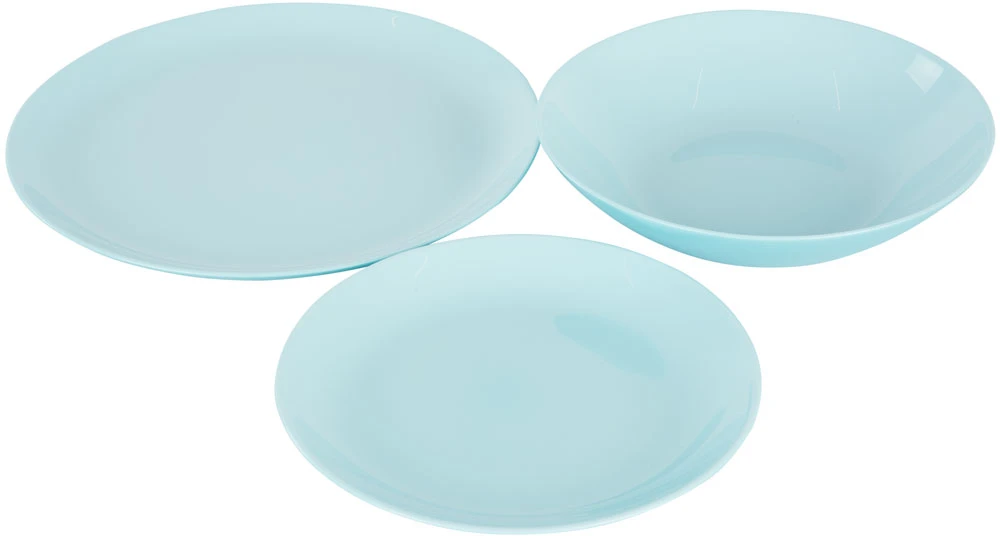 Vakarienės rinkinys 6 Diwali Light Turquoise 18 dalių LUMINARC