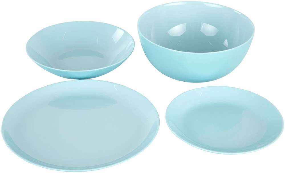 Vakarienės rinkinys 6 žmonėms Diwali Light Turquoise 19 dalių LUMINARC
