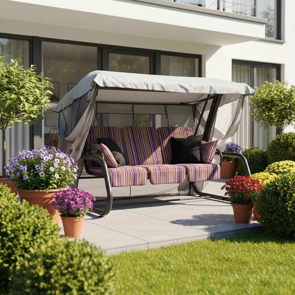 Venezia C013-04BB PATIO sodo sūpynės su tinkleliu nuo uodų