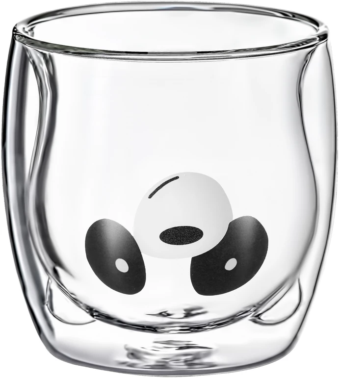 Verre Panda 300 ml AMBITION termo stiklas vaikams
