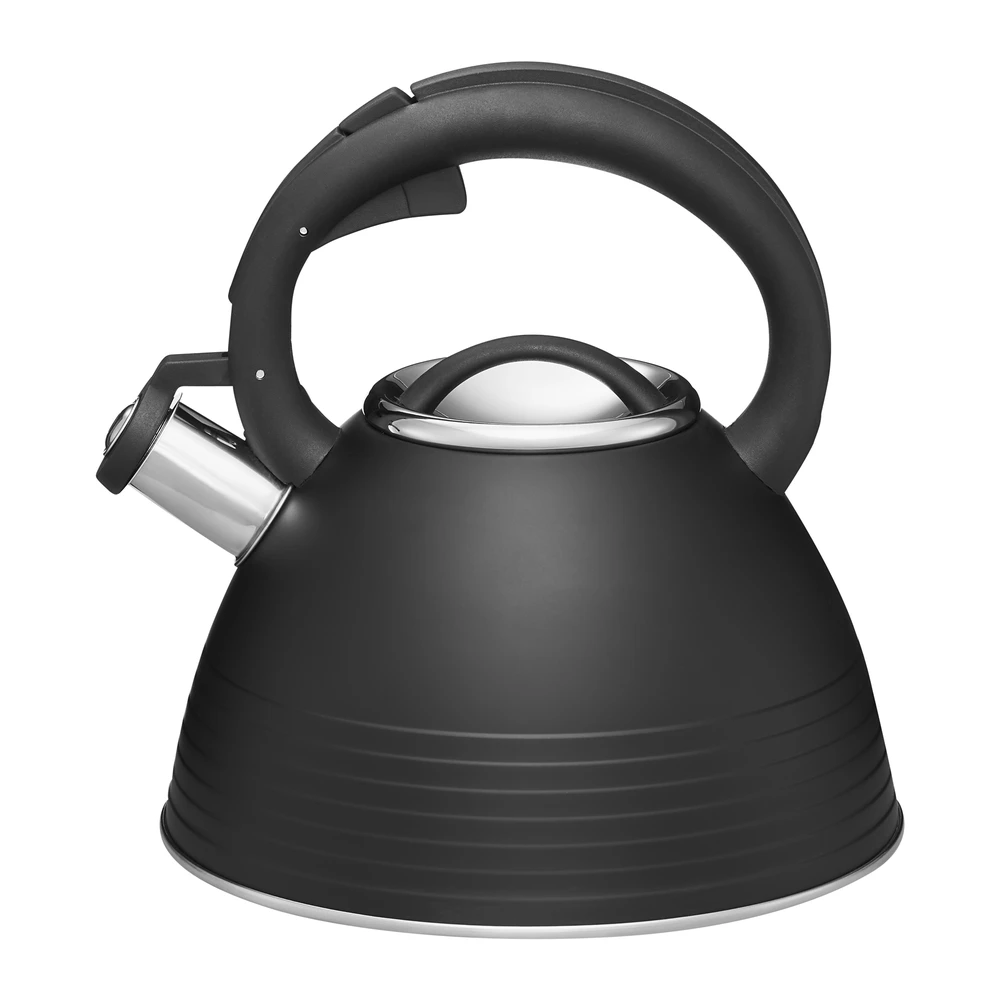 Virdulys su gwizdkiem Linea 2,5 l juoda AMBITION