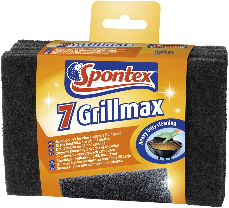 Šveitimo padukai Spontex Grillmax, juodi, 7 vnt.