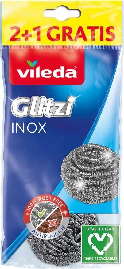 Metalinis šveistukas Vileda Inox Plienas 2+1vnt