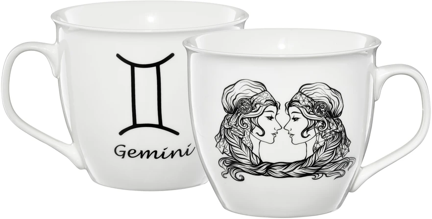 Zodiako porcelianinis puodelis 550 ml Gemini AMBITION