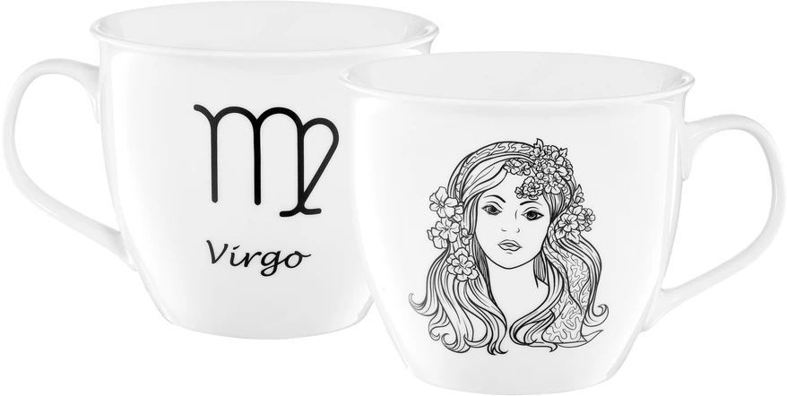 Zodiako porcelianinis puodelis 550 ml Miss AMBITION