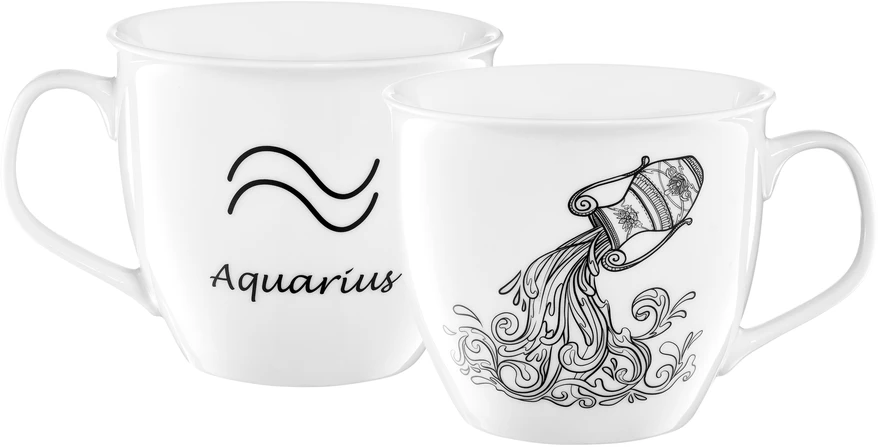 Zodiako porcelianinis puodelis 550 ml Vandenis AMBITION