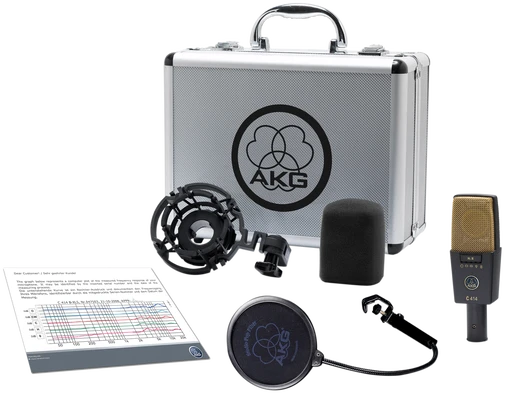 AKG C414 XLS – didelės diafragmos kondensatorinis mikrofonas, kintamos charakteristikos
