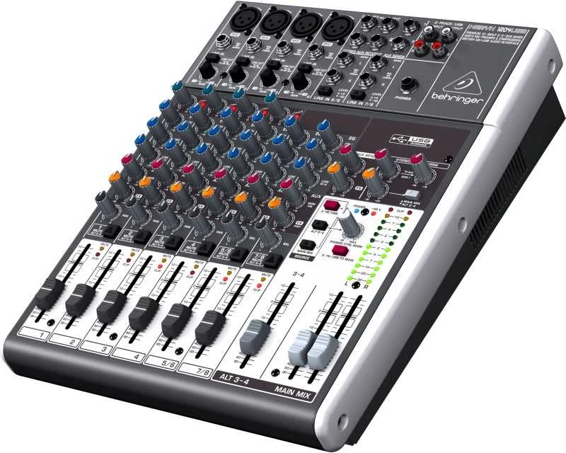Behringer Xenyx 1204USB audio mixer 12 channels Pilkas