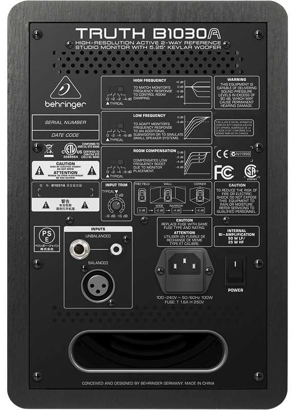 Kompiuterio kolonėlės Behringer B1030A Active Studio Monitorius 5,25"