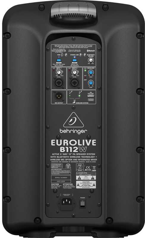 Kompiuterio kolonėlės Behringer B112W – aktyvus garsiakalbis