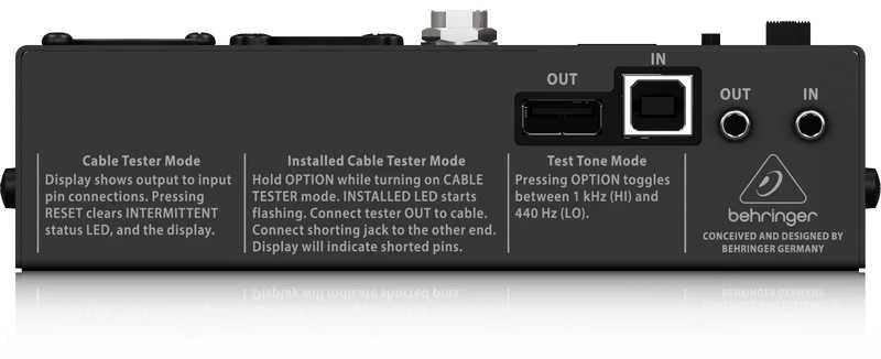 Kabelių testeris Behringer CT200