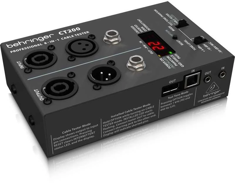 Kabelių testeris Behringer CT200