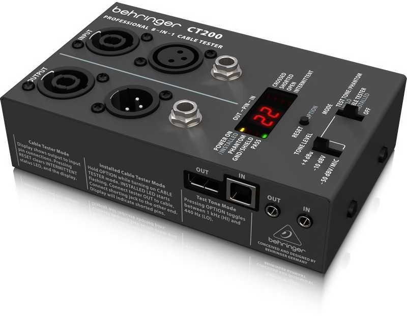 Kabelių testeris Behringer CT200